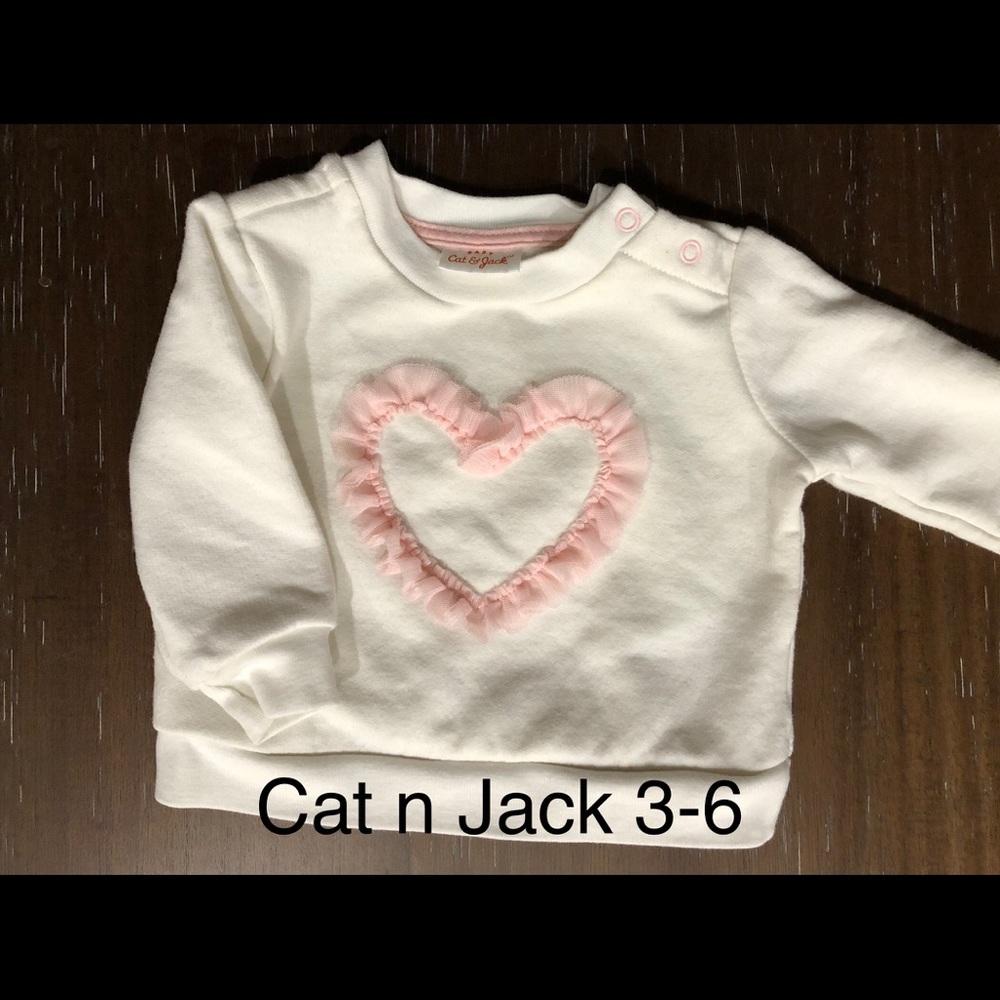 Cat N Jack Heart Sweatshirt